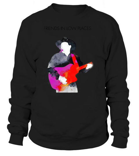 Friends In Low Places Garth Brooks Watercolor Paint Unisex Sweatshirt Sweatshirt Unisex