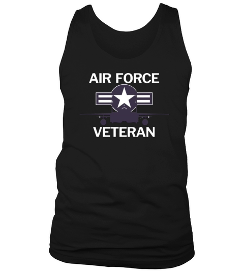 air force veteran with vintage roundel and jet Tank Top Unisex