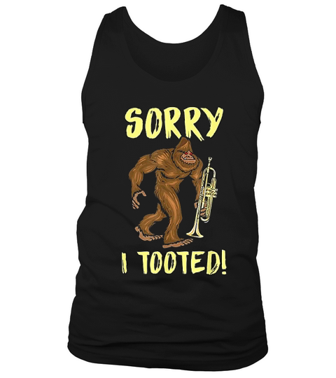 Bigfoot  Funny Trumpet Marching Band Gift Idea Tank Top Unisex