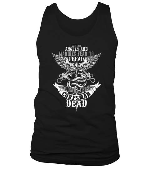 corpsman dead devil us navy corpsman badass army Tank Top Unisex