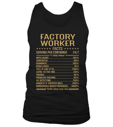 Factory Worker Tank Top Unisex