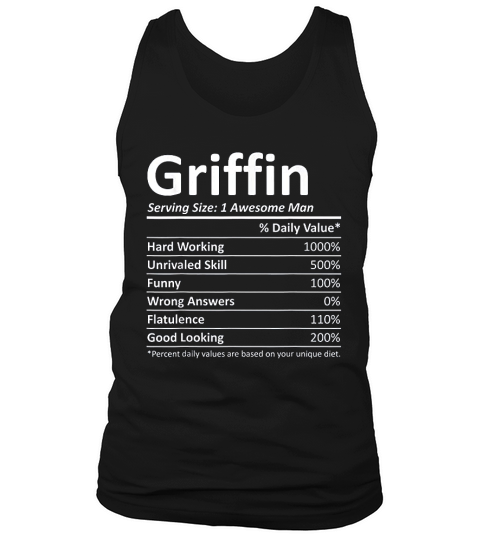 Griffin Nutrition Funny Birthday Tank Top Unisex