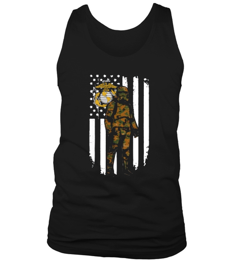 Stormtrooper America Flag Us Marine Corps Camo Shirt Tank Top Unisex