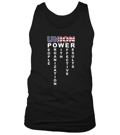 Union Power Pro Labor Union Worker Protest Dark Tank Top Unisex