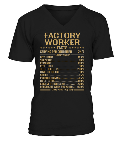 Factory Worker V-Neck T-shirt