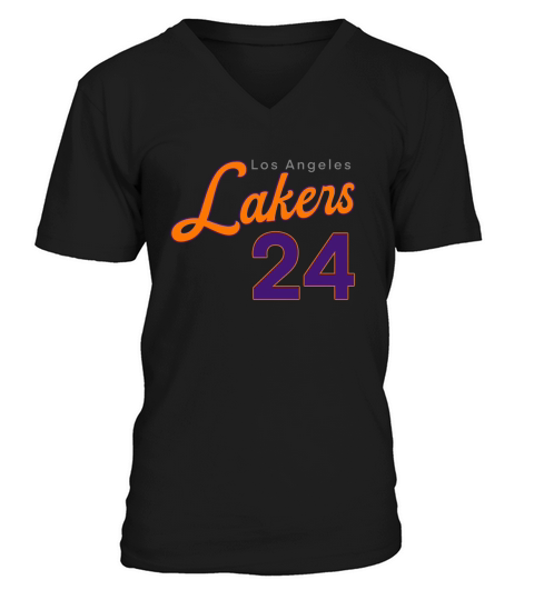 Kobe Bryan 24 Lakers los angeles V-Neck T-shirt