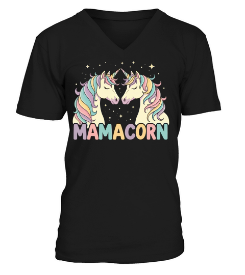 Mamacorn 02 V-Neck T-shirt