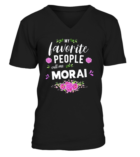 My Favorite People Call Me Morai Irish Grandma V-Neck T-shirt