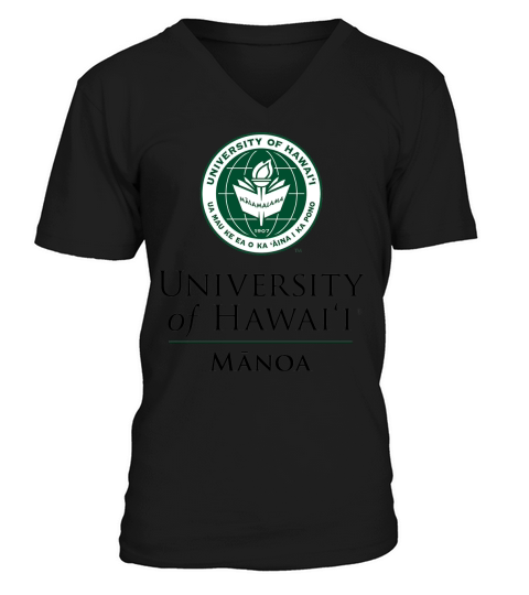 Simple Logo University Of Hawaii Manoa 2020 V-Neck T-shirt
