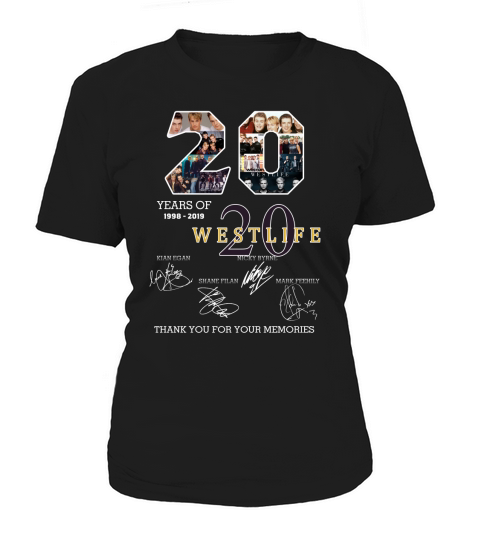 20 years of Westlife thank you for your memories shirt Women's T-Shirt