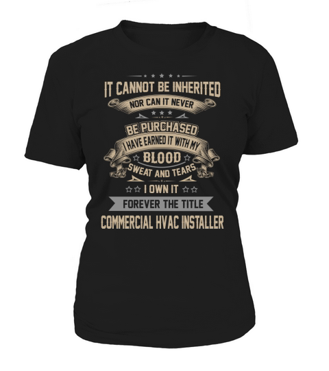 Commercial Hvac Installer Forever Job Title Shirts Women's T-Shirt