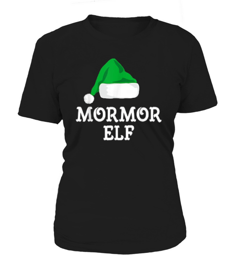 Mormor Elf Christmas Matching Family Group Xmas Women's T-Shirt