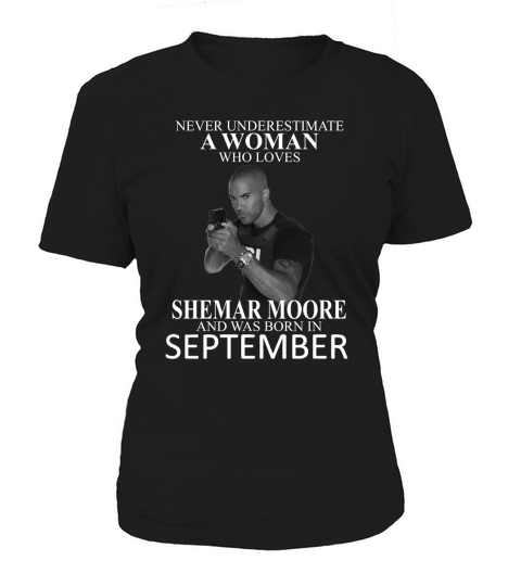 Never Underestimate A Woman Who Loves SHEMAR MOORE And Born In OCTOBER Women's T-Shirt