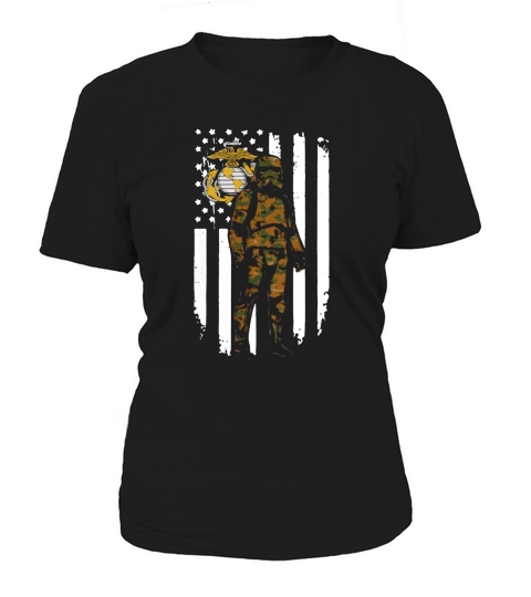 Stormtrooper America Flag Us Marine Corps Camo Shirt Women's T-Shirt