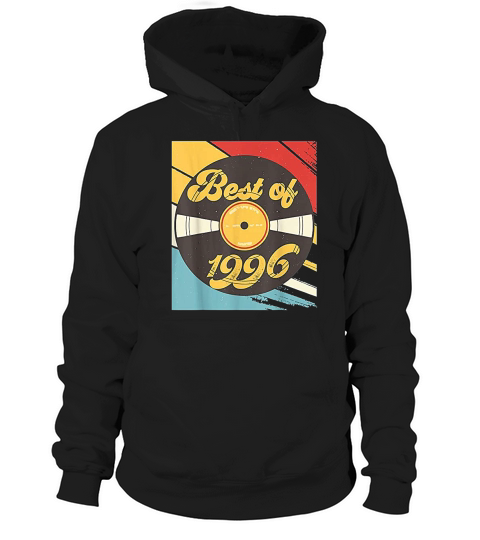 25th Birthday Gift Vinyl Record Vintage 1996 Hoodie Unisex