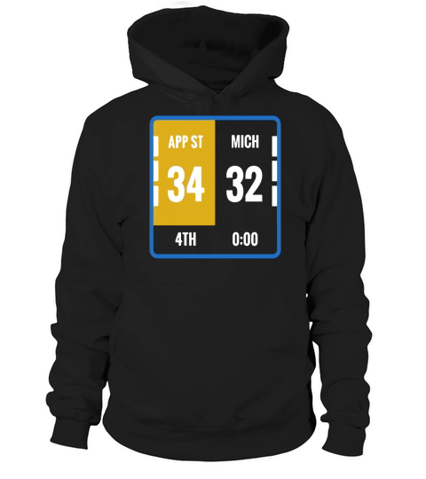 Appalachian Michigan Scoreboard Football Hoodie Unisex