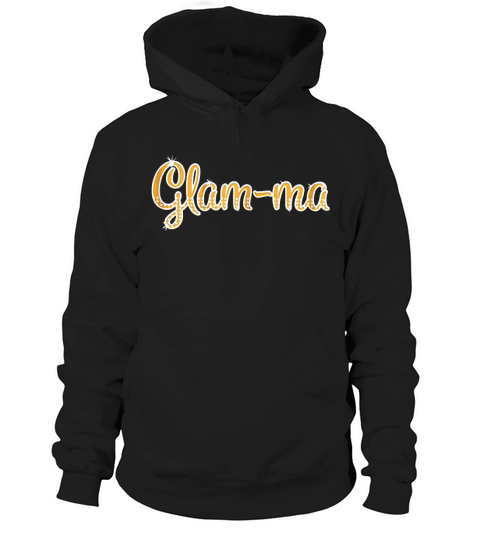 Glam-ma Funny Grandma Gold Color Bling Hoodie Unisex