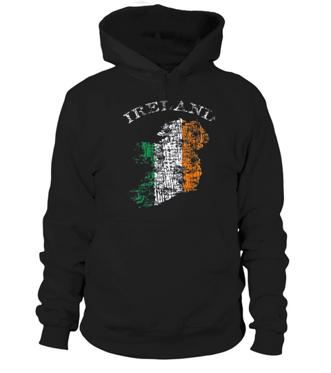 Vintage Ireland Irish Flag Hoodie Unisex