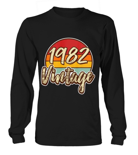 Classic Vintage 37th Birthday 37 Years Old 198 T-shirt Long sleeved Unisex