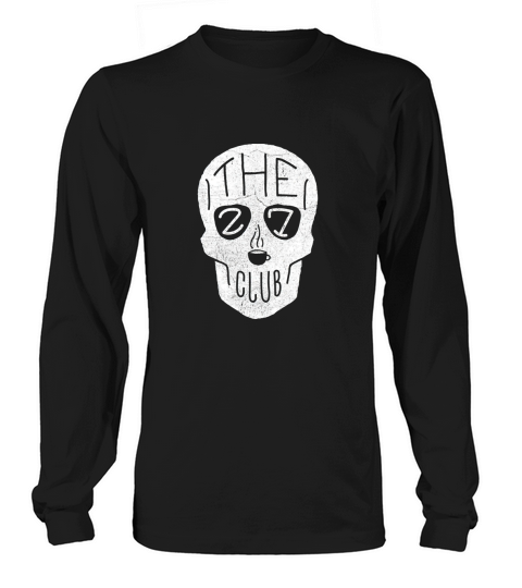 The 27 Club Coffee Skull Logo Long sleeved Unisex