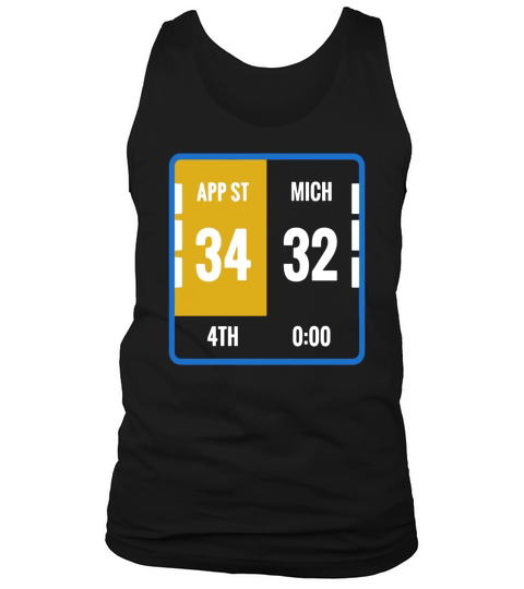 Appalachian Michigan Scoreboard Football Tank Top Unisex