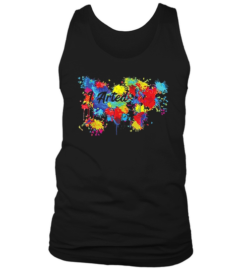 I Arted Artist Painting Painter Paint Splash Tank Top Unisex