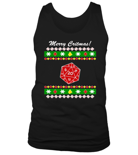 Merry Critmas Ugly Christmas Tank Top Unisex