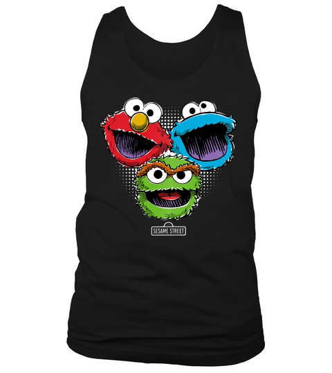 Sesame Street Halftone Heads T-shirt Tank Top Unisex