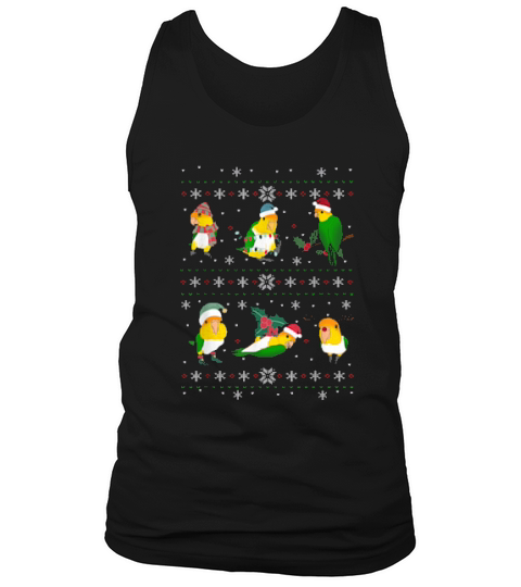 Ugly Christmas Caique Parrot Owner Holidays Birb Memes Shirt Tank Top Unisex