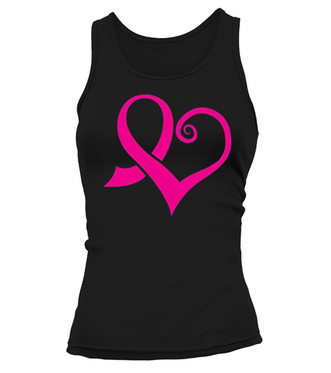 Pink Ribbon Heart Tank top Woman