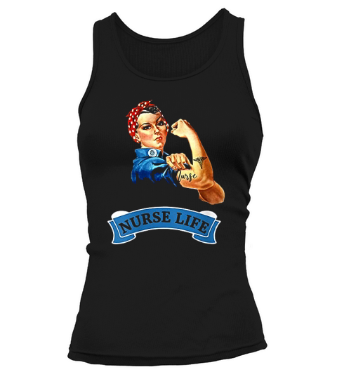 Rosie The Riveter Vintage Retro Nurse Life Rn Appreciation Tank top Woman