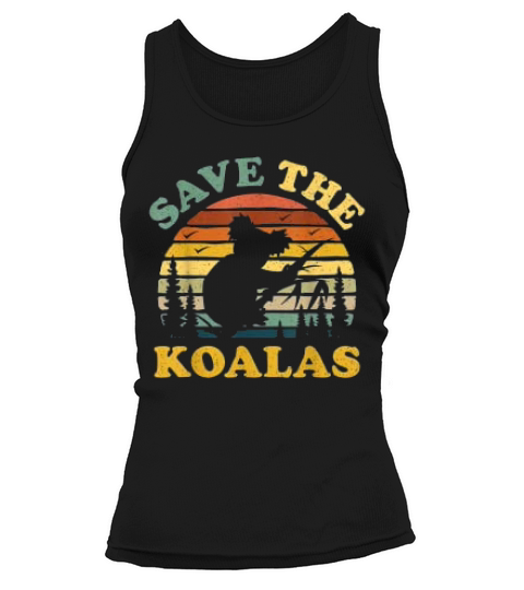 Save The Koala Vintage Retro Animal Lovers Tank top Woman