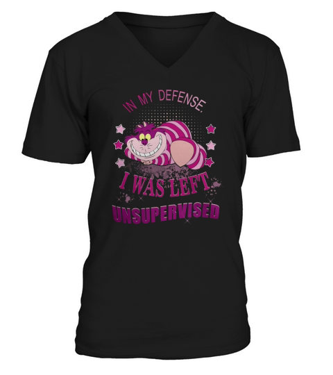 Cheshire Cat Unsupervised V-Neck T-shirt