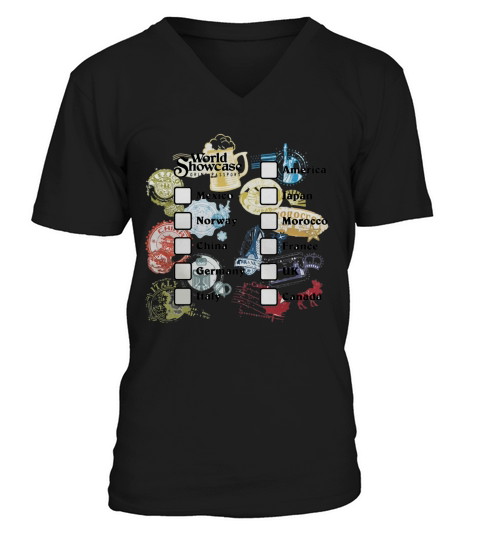 Drink Around the World-EPCOT Passport Shirt V-Neck T-shirt