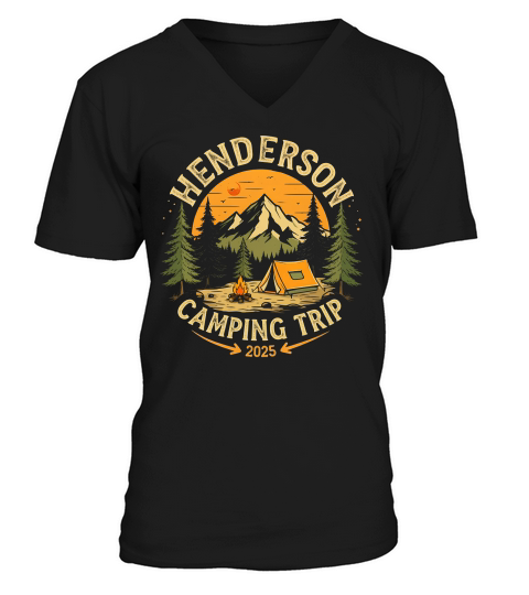 Henderson Camping Trip 2025 V-Neck T-shirt