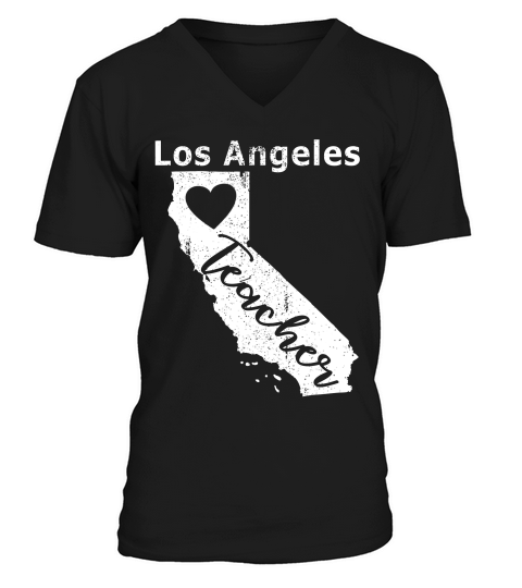 Los Angeles Teachers Red For Ed La California T-shirt V-Neck T-shirt