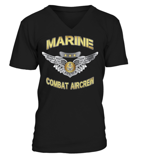 MARINE COMBAT AIRCREW - Coffee Mug (colored) V-Neck T-shirt