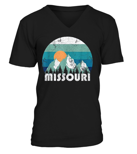 Missouri Retro Vintage V-Neck T-shirt