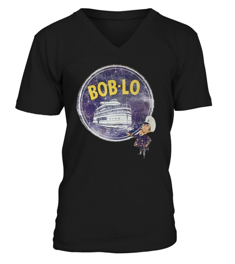 Vintage Retro Classic Cute Detroit Boblo Island T-Shirt Unisex V-Neck T-shirt