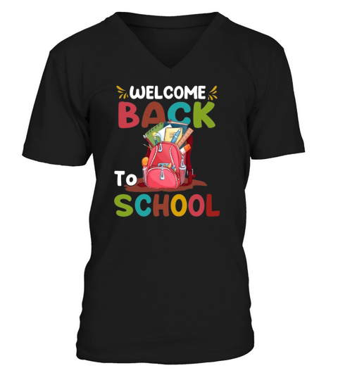welcome back to school  5 V-Neck T-shirt