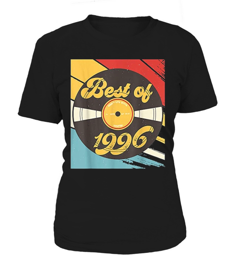 25th Birthday Gift Vinyl Record Vintage 1996 Women's T-Shirt