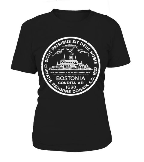 Boston City Seal Shirt Vintage Bostonia Tee Women's T-Shirt
