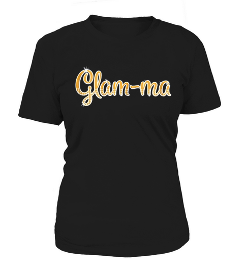 Glam-ma Funny Grandma Gold Color Bling Women's T-Shirt