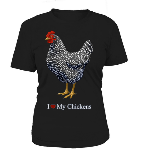 I Heart Love My Plymouth Rock Chickens T-shirt Women's T-Shirt