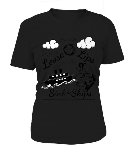 Loose Lips Sink Ships, Stop Hate, Tattoo Style T-shirt Women's T-Shirt