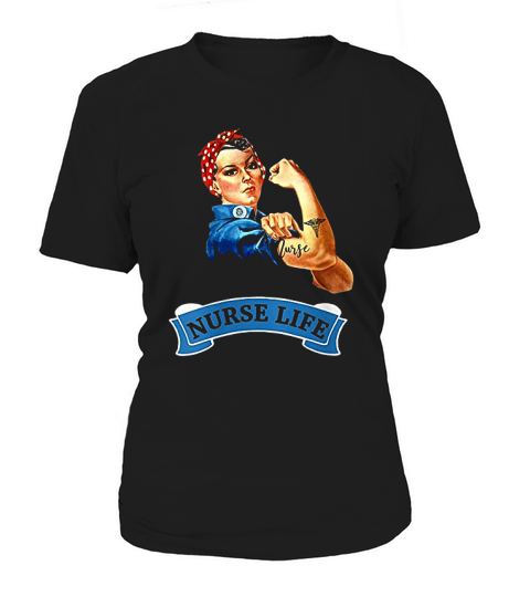 Rosie The Riveter Vintage Retro Nurse Life Rn Appreciation Women's T-Shirt