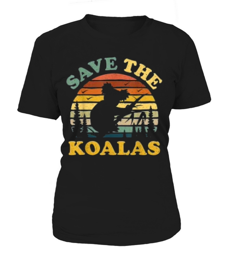 Save The Koala Vintage Retro Animal Lovers Women's T-Shirt
