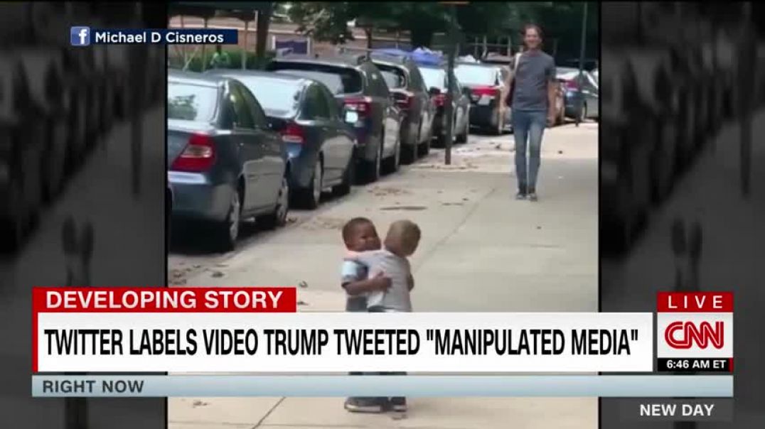 ⁣Trump Posts Manipulated Video to Twitter and Facebook