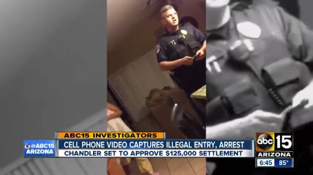 ⁣Cell phone captures illegal entry, arrest