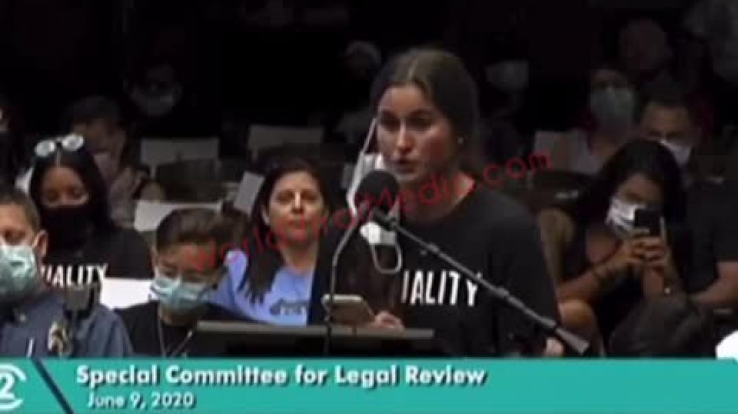 Riley Rae Calloway Speech - Special Committee For Legal Review June 9 2020